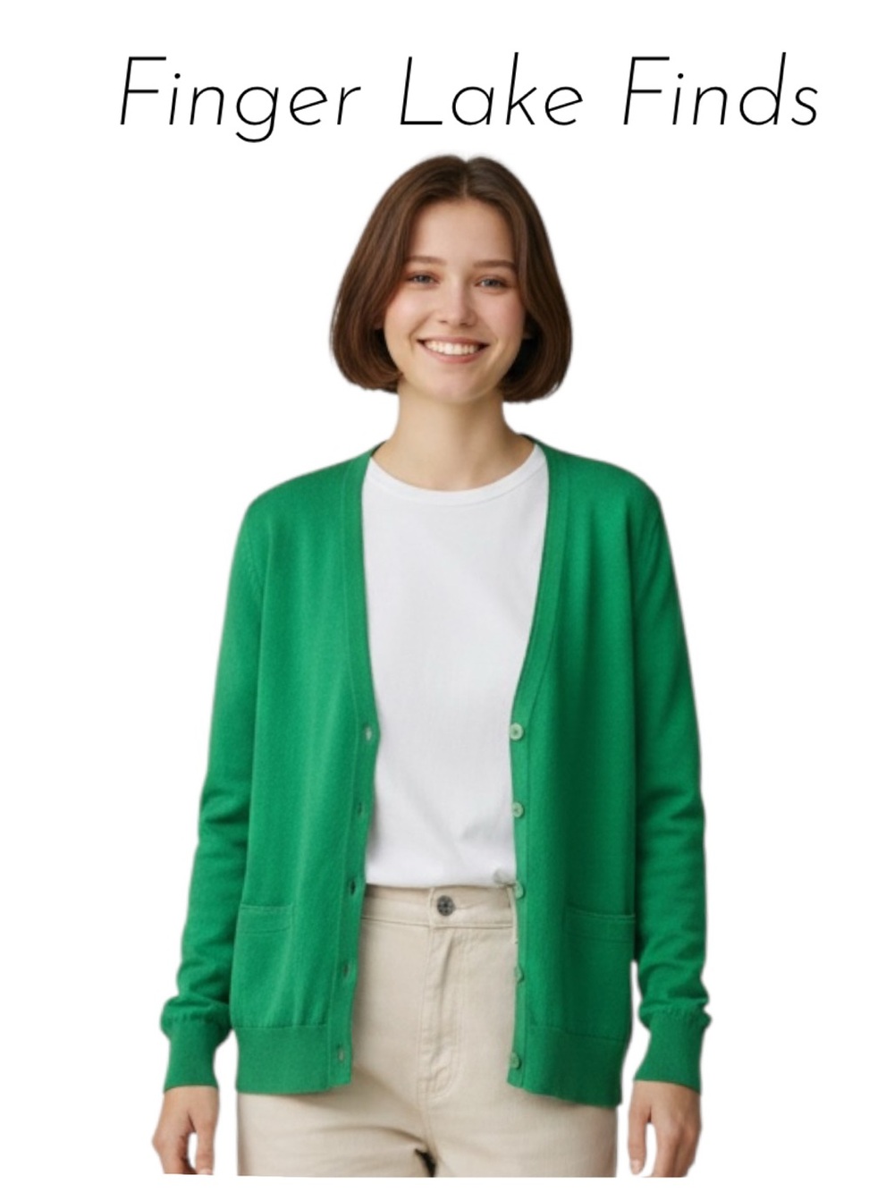 Banana Republic Kelly Green Women's Cardigan, S